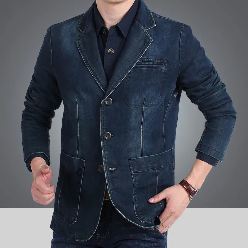 Slim Fit Jeansjacke für Herren