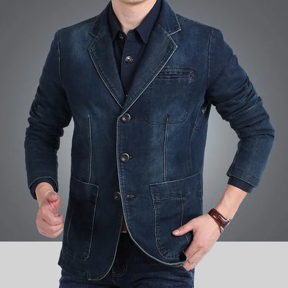 Slim Fit Jeansjacke für Herren