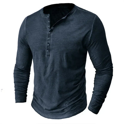 Langärmliges Henley-Shirt