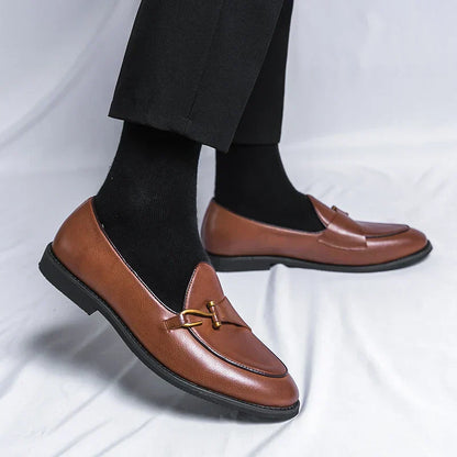 Klassische Loafer mit Profil