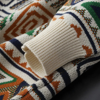 Premium Jacquard-Strickpullover