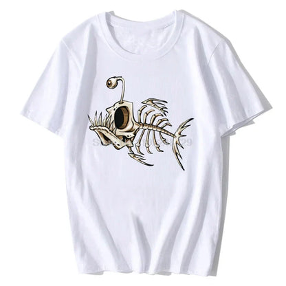 Fischgräten-Spaß-T-Shirt