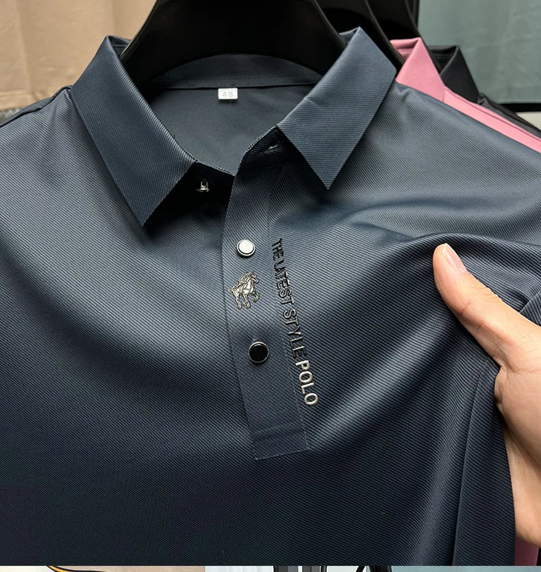Knitterfreies Poloshirt