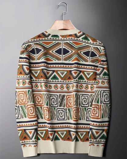 Premium Jacquard-Strickpullover