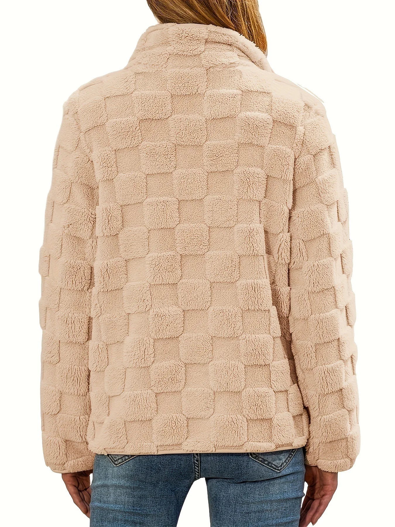 Eleganter karierter Mantel