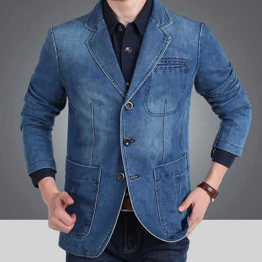 Slim Fit Jeansjacke für Herren