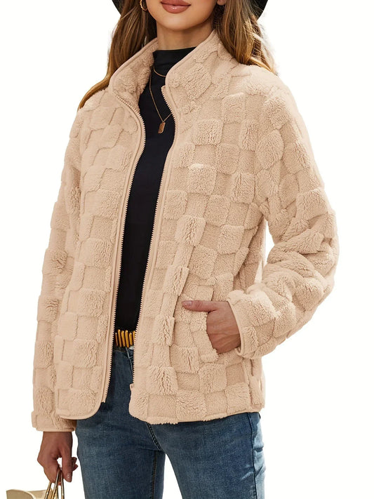 Eleganter karierter Mantel