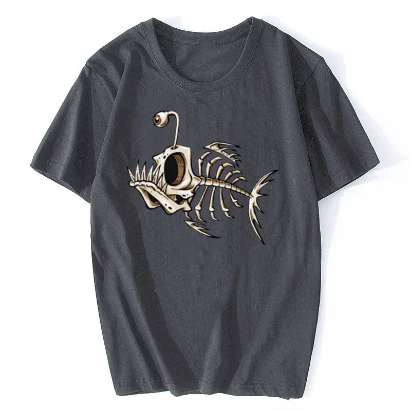 Fischgräten-Spaß-T-Shirt