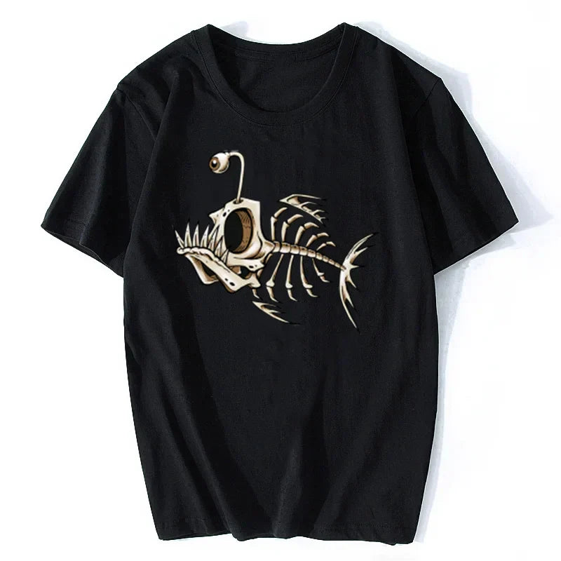 Fischgräten-Spaß-T-Shirt