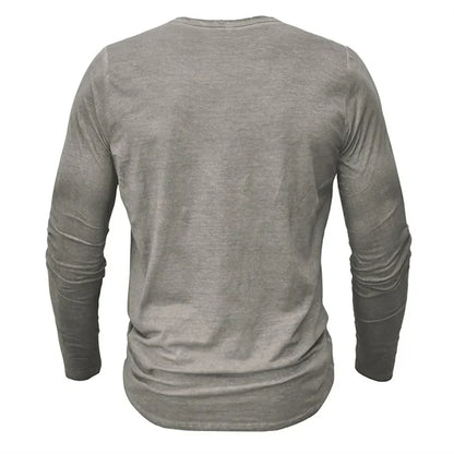 Langärmliges Henley-Shirt