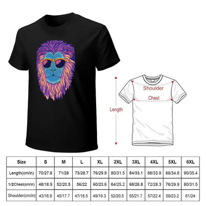 Psychodelisches Löwen-T-Shirt