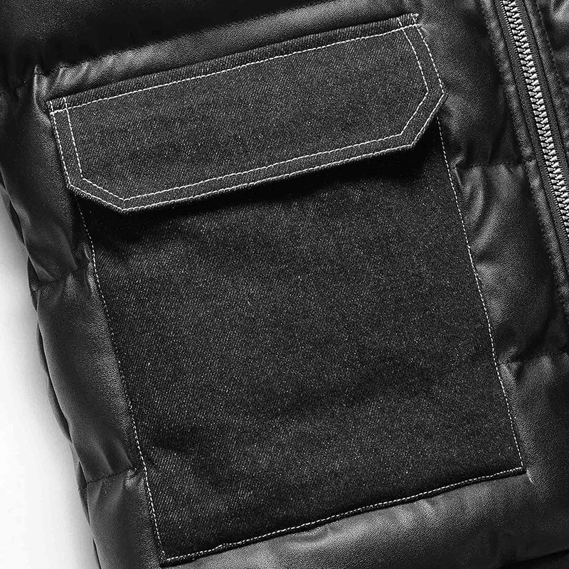 Kapuzenjacke aus wattiertem, wasserabweisendem Stoff