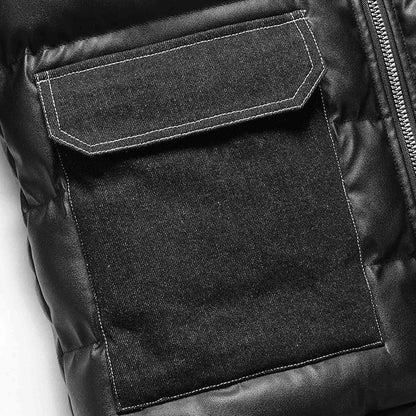 Kapuzenjacke aus wattiertem, wasserabweisendem Stoff