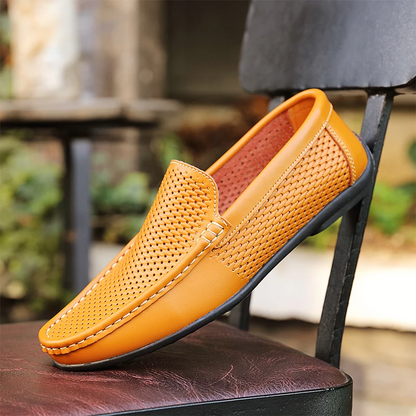 Klassische Mokassins aus Profilleder